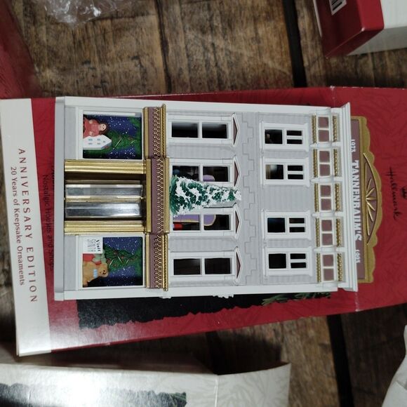 SEVEN Hallmark Nostalgic House Shop Series Keepsake Ornaments Church Drugstore